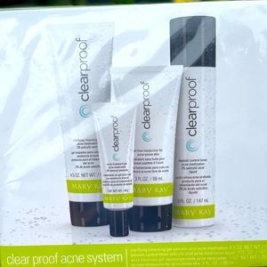 Clear proof acne set